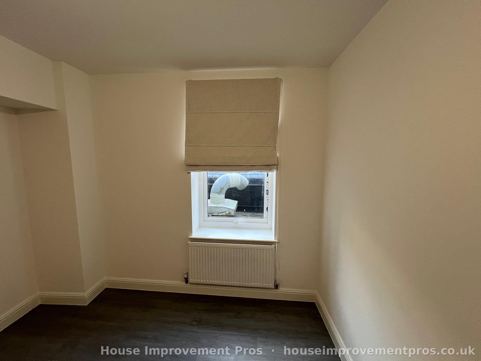 Completed bedroom with oak doors