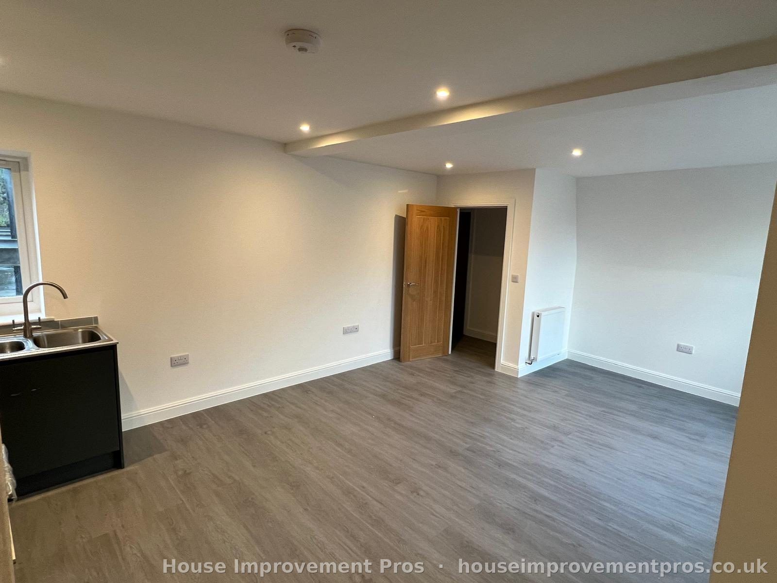Open-plan living — full refurbishment