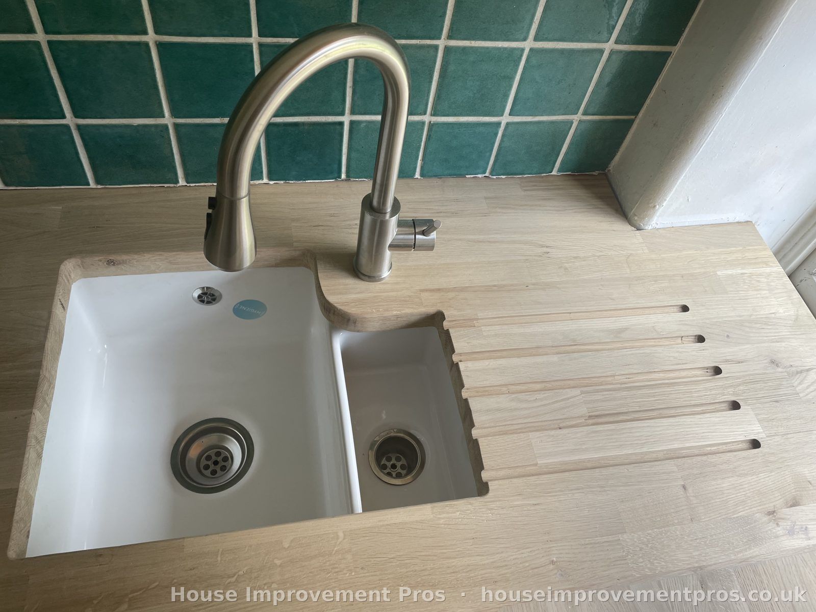 Routed drainer and inset sink