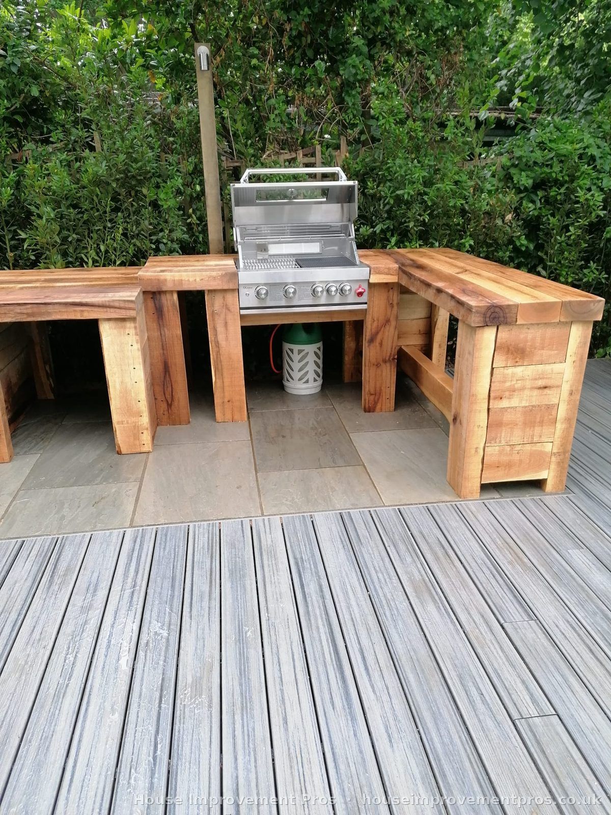 Completed outdoor kitchen