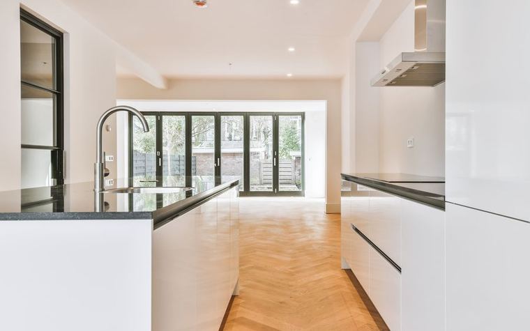 Ground floor extension with glazed doors onto the garden